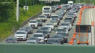 Southbound I-405 closed in downtown Bellevue until 5 a.m. Monday
