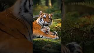 Roaring Class #FatherAndCub #TigerLove #WildlifeLearning