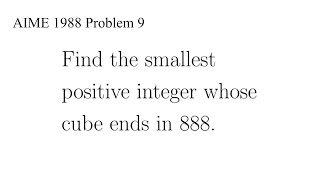 Celebrity An Elementary Number Puzzle | AIME 1988 Problem 9 Profile