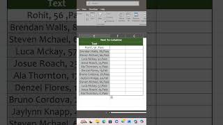 Split Excel Data in 1 Click 🔥 #exceleasy #excel