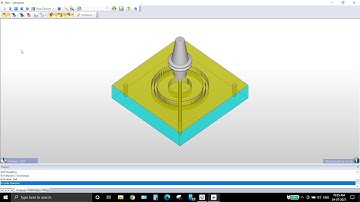 A3.Milling Simulation of Component Using Edgecam (CIM Lab, VTU)