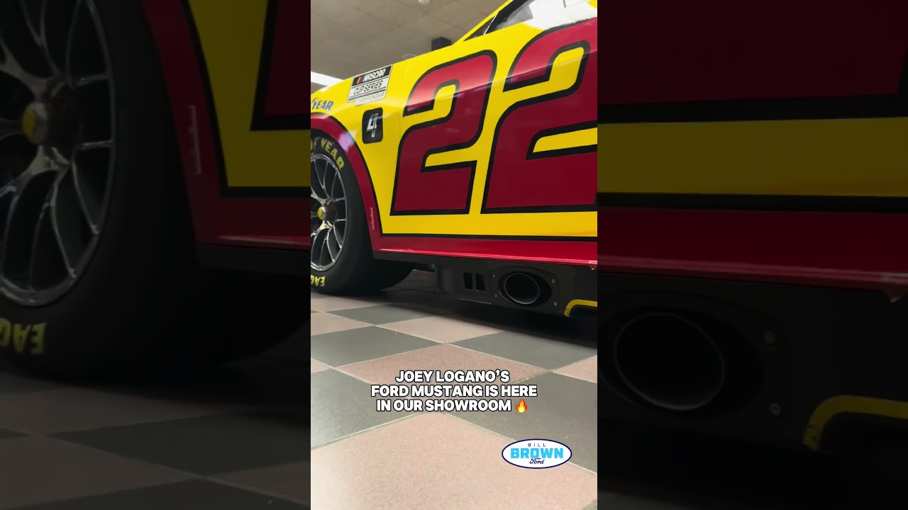 Pit Stop at Bill Brown Ford - Joey Logano's award-winning Ford Mustang is here, but not for long!🏎️🏆