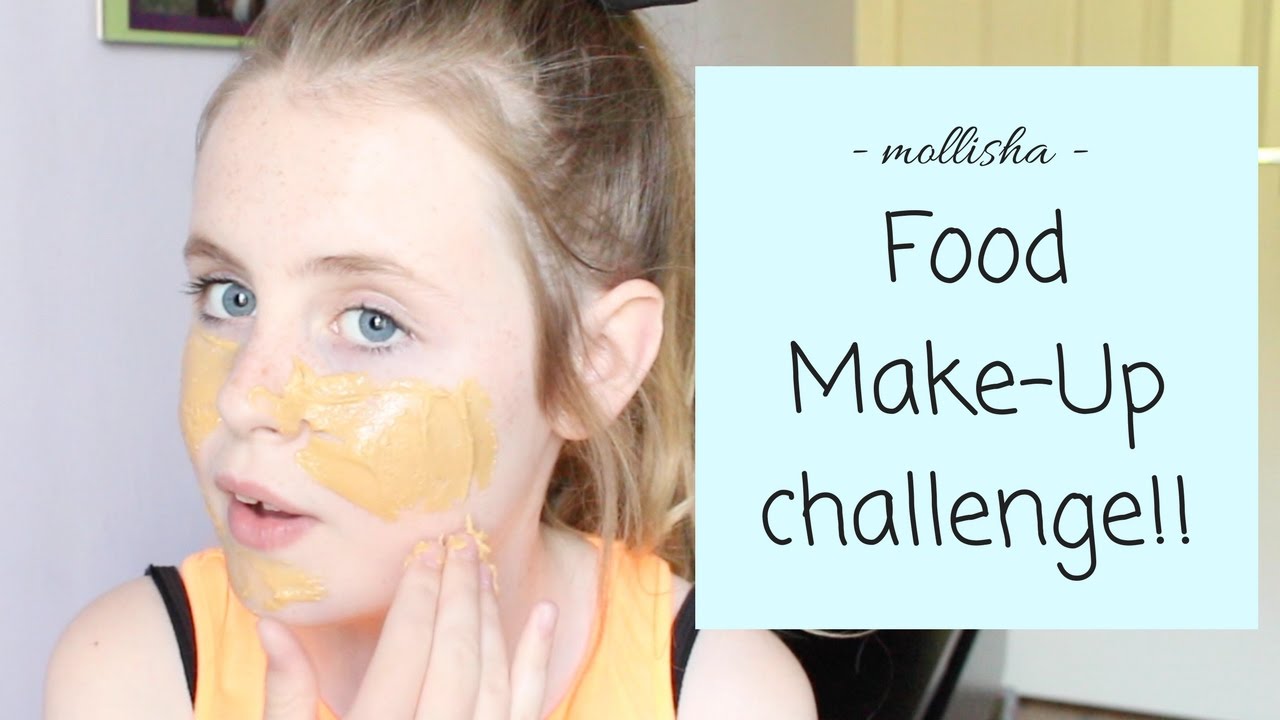 Food Make Up Challenge!! | mollisha - YouTube