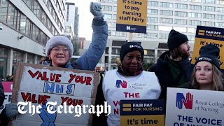 video: No 10 distances itself from chief nurse who joined picket line