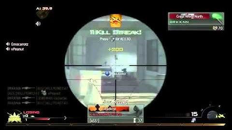 OMFG AMAZING BARRET KILL FEED ON MW2