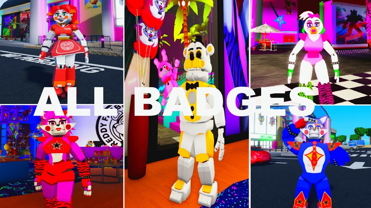 - NEW - FNAF SECURITY BREACH MULTIVERSE RP! How to get ALL BADGES MORPHS ROBLOX!