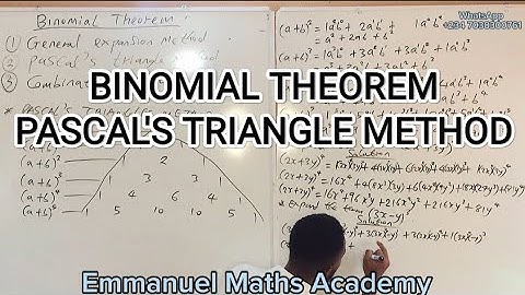 Binomial Theorem 2 | Pascal