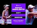 Ash Barty vs. Laura Siegemund | 2021 Stuttgart Round of 16 | WTA Match Highlights