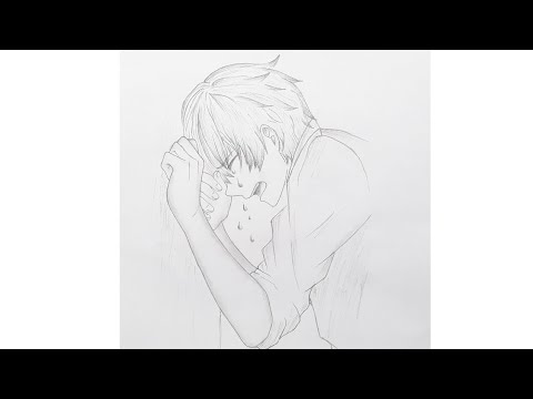 The cry of the Loveless Heart / How to draw #sad crying moment / How to  draw crying anime boy. - YouTube