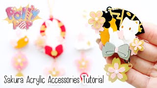 Sakura Animals Acrylic Accessories │ PollyPop Craft Box Tutorial