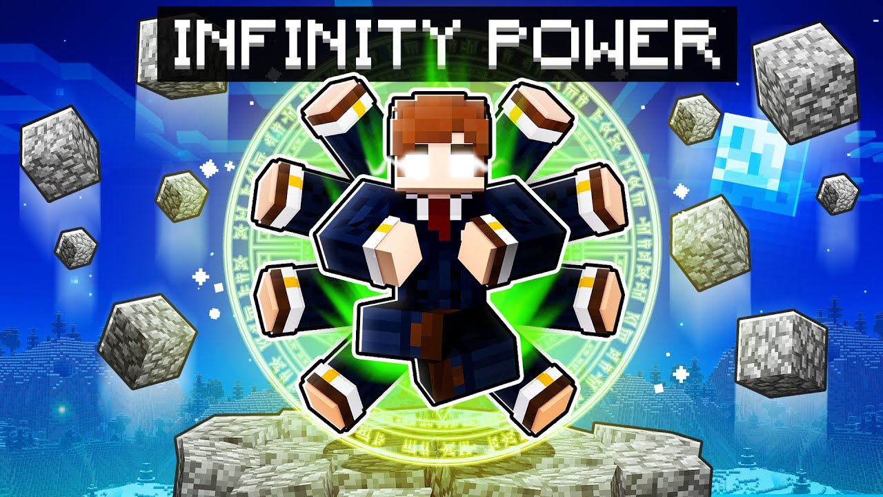 Kio has INFINITY POWER in Minecraft!