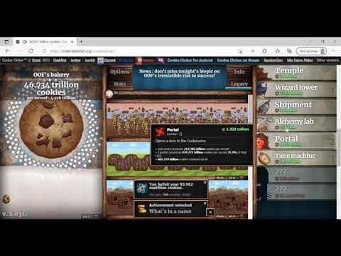 Cookie Clicker 100% Speedrun : Day 1 