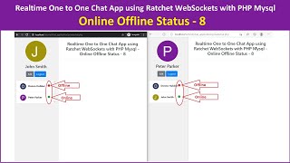 Realtime One to One Chat App using Ratchet WebSockets with PHP Mysql - Online Offline Status - 8