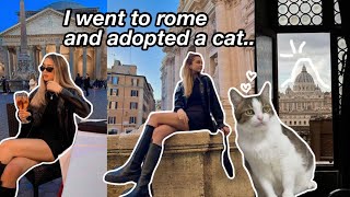 i went to rome and adopted a cat