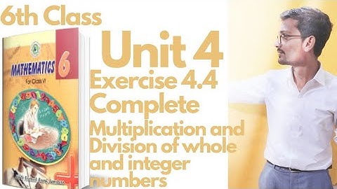 #Class 6 maths | Exercise 4.4 | Unit 4 | #sindh text book boards