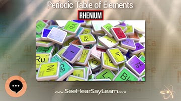Rhenium 🔬⚛️🔬 Periodic Table of Elements Series 🔬⚛️🔬