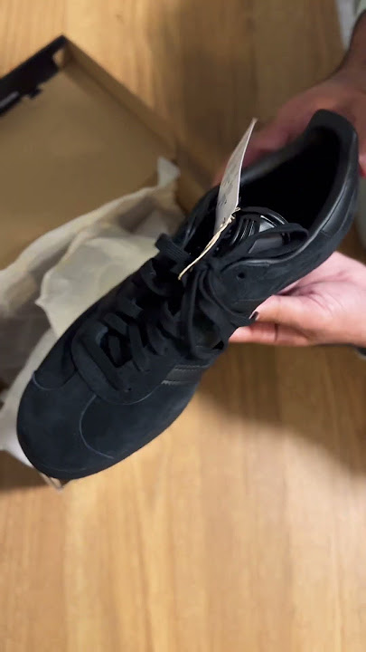 Unboxing new Adidas Gazelle black #adidasoriginal #All blacks edition #adidas samba #adidas