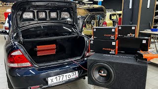 Правильная аудиосистема с акцентом на громкость ✅ Автозвук в Ниссан Альмера / Nissan Almera за 60700