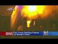 Fire Rages In Newark