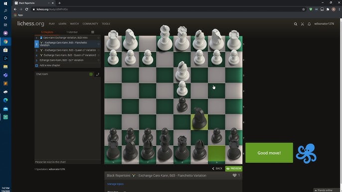 Building a Chess Opening Repertoire with Lichess Studies 
