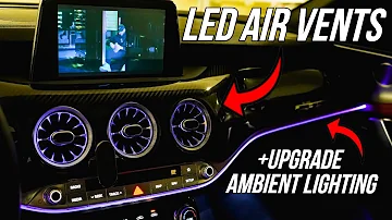 UPGRADE KIA STINGER INTERIOR! LED AIR VENTS & Ambient Lighting