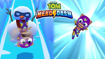 Noob vs Pro in Talking Tom Hero Dash - Talking Ginger Run | NEW UPDATE Gameplay Android iOS