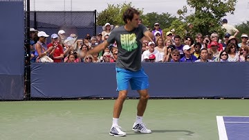 Roger Federer Forehand and Backhand - 2013 Cincinnati Open