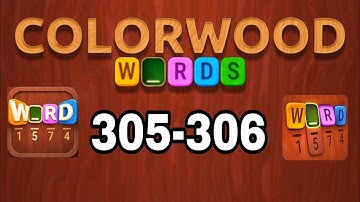COLORWOOD WORDS Cryptogram level 305 306