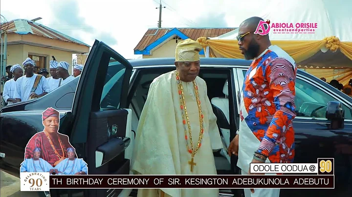 YOU NEED TO SEE HOW SIR KESINGTON ADEBUKUNOLA ADEBUTU ARRIVES FOR HIS 90TH BIRTHDAY THANKSGIVING 