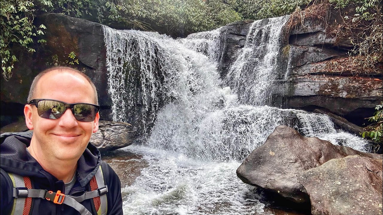 Cedar Rock Falls & Grogan Creek Falls - Brevard, NC - Hike Vlog 86