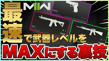 【最短30分】最速で武器レベルをMAXにする方法が簡単すぎてヤバい【MW2/モダン・ウォーフェアII/初心者にもおすすめ】