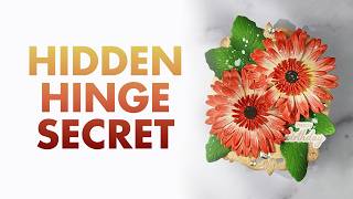 DIY Shaped Card Tutorial: Concealed Hinge Base & Ink-Flicked Gerbera Daisies