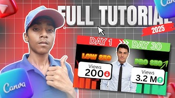 😱 Create Viral Eye-Catching Thumbnails using Canva (2025) | Step-by-step Canva Tutorial