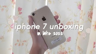 Iphone 7 aesthetic unboxing in 2022 | ^aesthetic vlog^