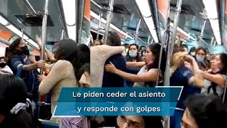 Mujeres pelean en el Metro ¡¡¡por un asiento!!!