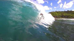 Surfing Forresters Beach - July 2016
