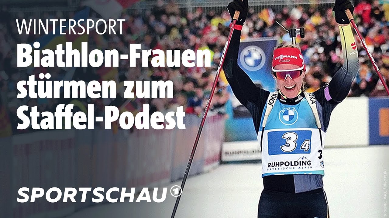 Biathlon Heim-Erfolg für deutsche Frauen-Staffel in Ruhpolding Sportschau