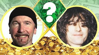 WHO’S RICHER? - The Edge or Jimmy Page? - Net Worth Revealed! (2017)