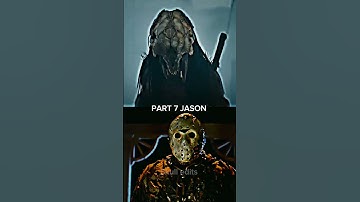FERAL PREDATOR VS JASON VOORHEES ALL FORMS📍#predator #battle #shorts