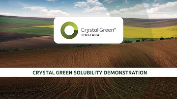Crystal Green Solubility Demonstration