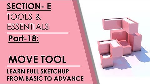 Sketchup Tutorial- PART 18- How to use Move Tool in Sketchup to copy, flip and rotate