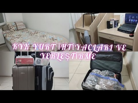 Kyk Yurt Yerleştirme ve ihtiyaçları || Yurda Gelince İlk Yapılacaklar