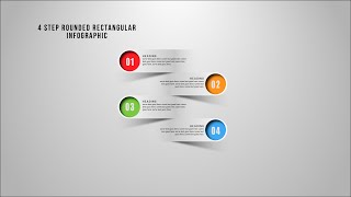 1.Adobe Illustrator Tutorial - 4 Step Rectangular Infographic Design