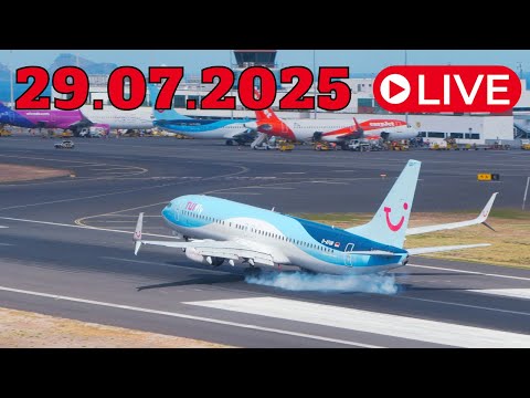 LIVE Action at Madeira Island Airport 29.07.2025