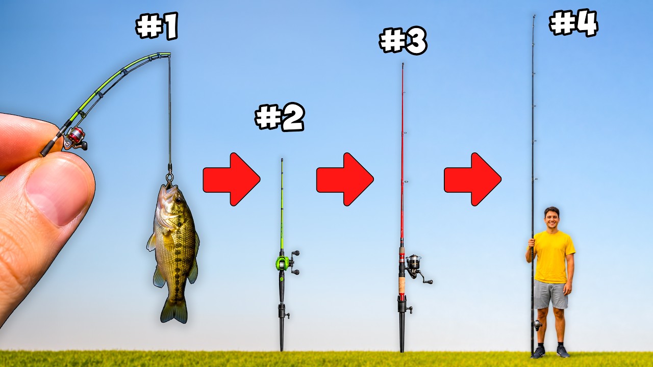 Every Time I Catch A Fish, My Rod Gets BIGGER!