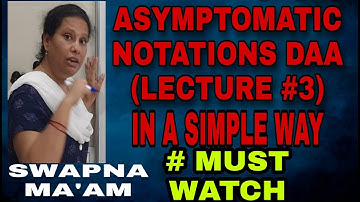Asymptotic Notation (lecture #3)