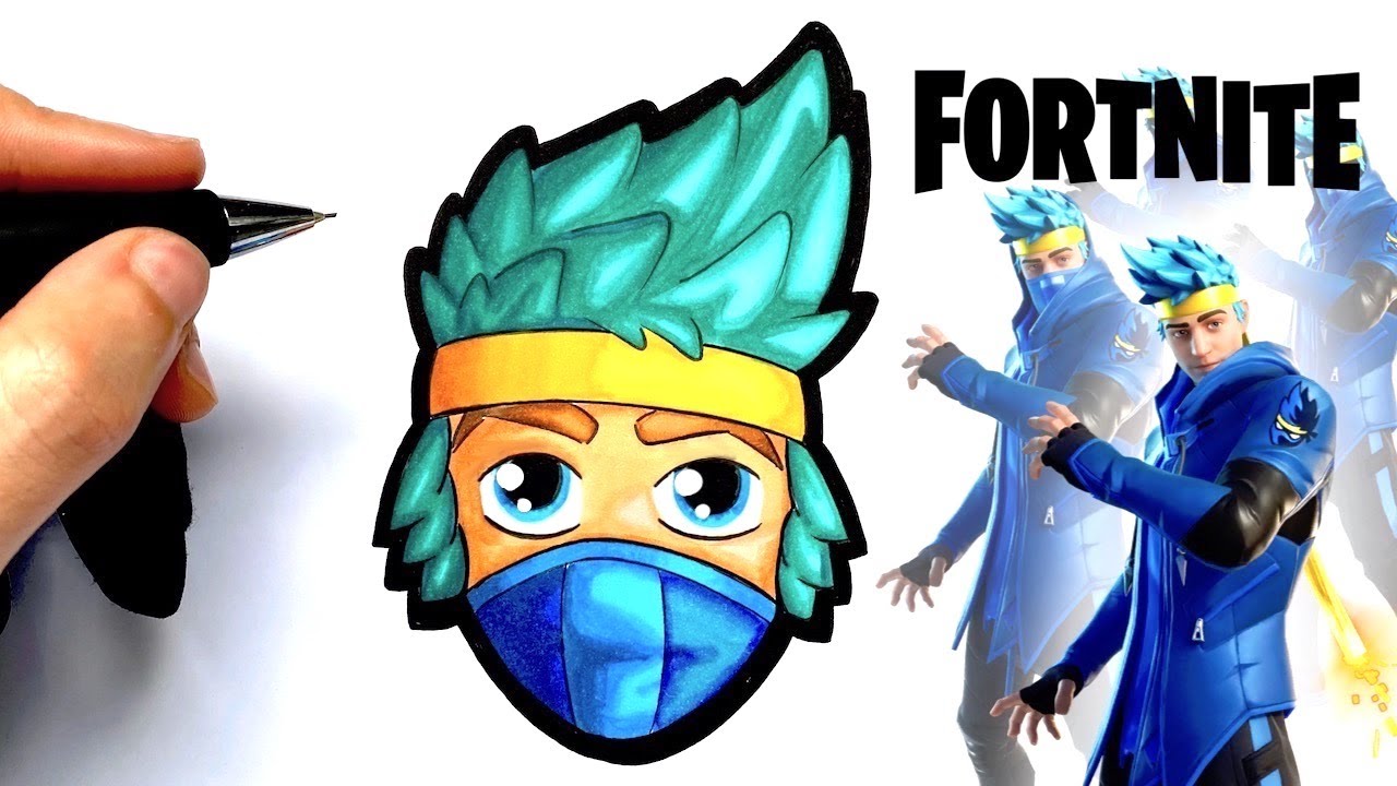 Ninja Fortnite Blanc How To Draw Ninja Skin Fortnite Emoji Youtube