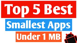 Top 5 Best Android Apps Under 1 Mb | Best smallest apps Ever - Must Install! screenshot 2