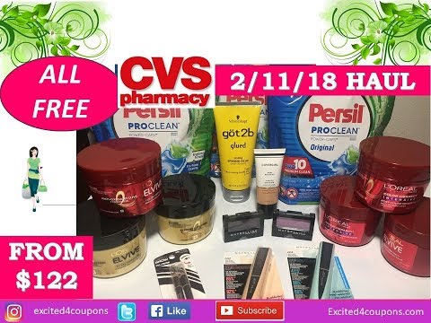 CVS 2/11/18 –  2/17/18 Haul (All FREE from $122)