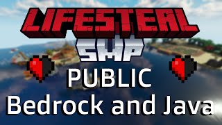 Public LIFESTEAL SMP to join (Bedrock and Java Minecraft)